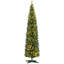 Sapin de Noël artificiel de 8 pi de hauteur avec 8 lumières DEL blanc chaud et 618 pointes pour la décoration de Noël-445100589
