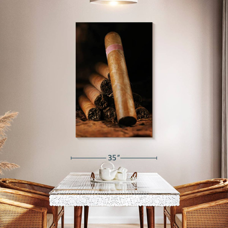 Senne Stacked Cuban Cigars, 48" H x 32" W