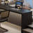 Black Rectangular Solid Wood desk-533863601-533863603