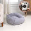 Lit pour animal de compagnie petit et moyen moderne en fausse fourrure apaisante avec housse lavable 20,75 po x 20,75 po Fatouma