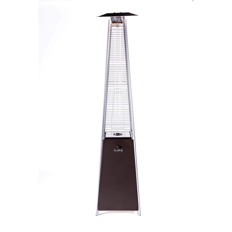 Chauffe-terrasse bronze bronze, Brun