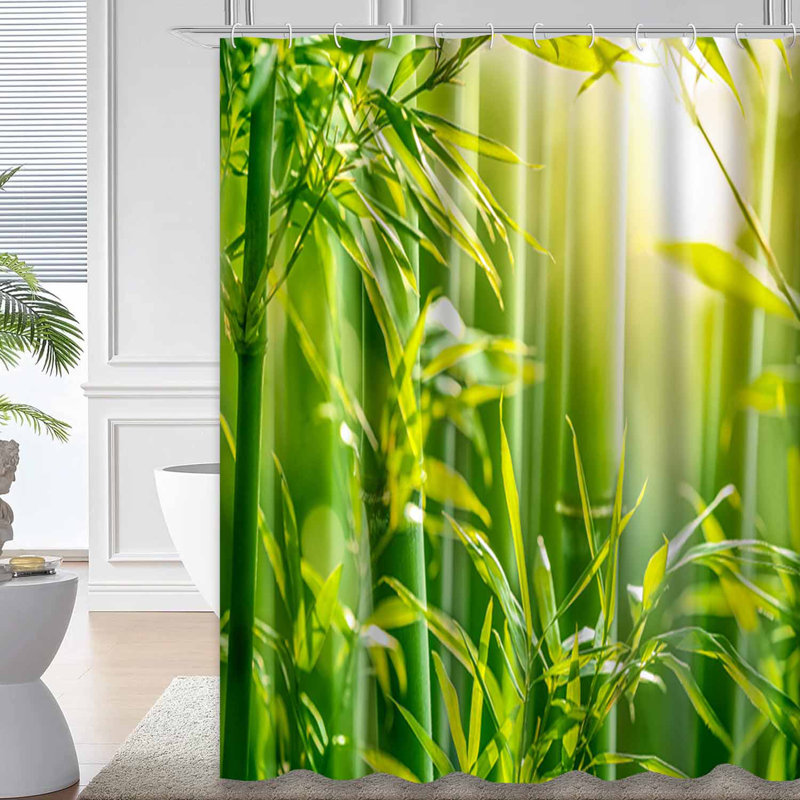 Rideau de douche Bamboo Forest, L 72 po x l 78 po