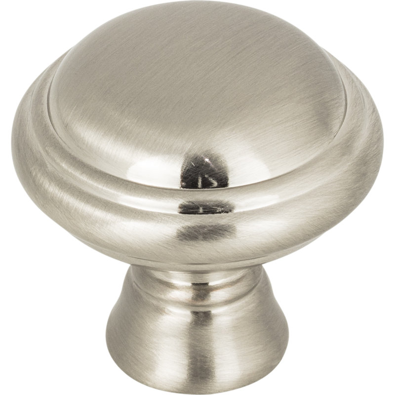 Henderson 1-1/4" Diameter Mushroom Knob, Brushed Satin Nickel