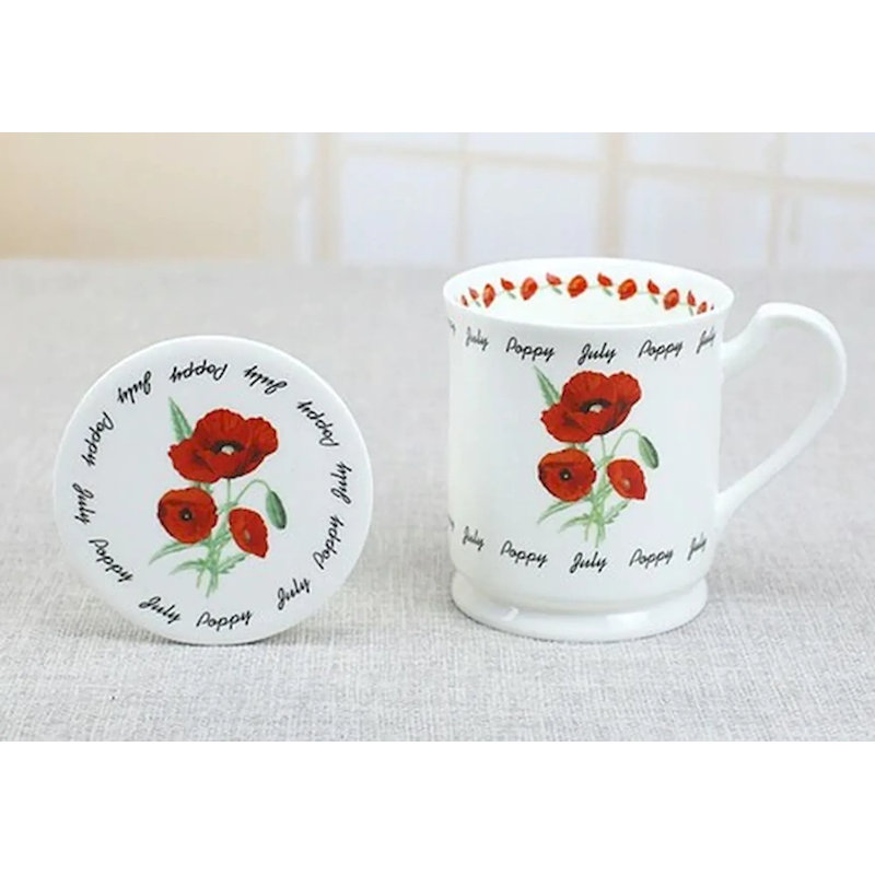 Tasse «April-Crocus» April, Juillet - coquelicot