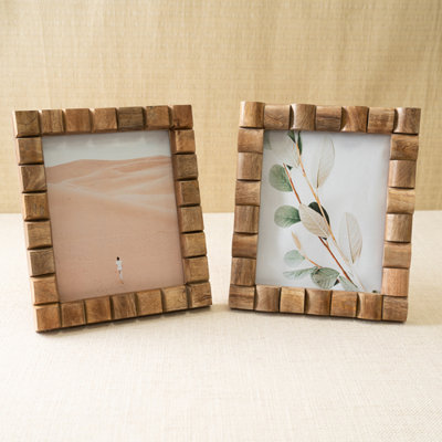 Haixin Brown Wood Picture Frame