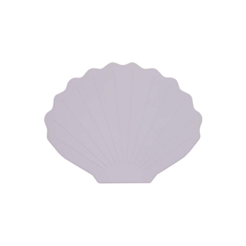Silicone Scalloped Placemat, Lavender