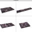 Tapis 9x12, lavable à la machine, antidérapant, chenille douce pour cuisine, salon, salle à manger - Noir + bordeaux, chambre pour animaux à poils courts.