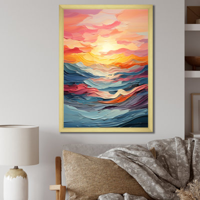 Iseah " Bold Pastel Sunset III "