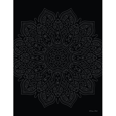 Mandala sur fond noir 3
