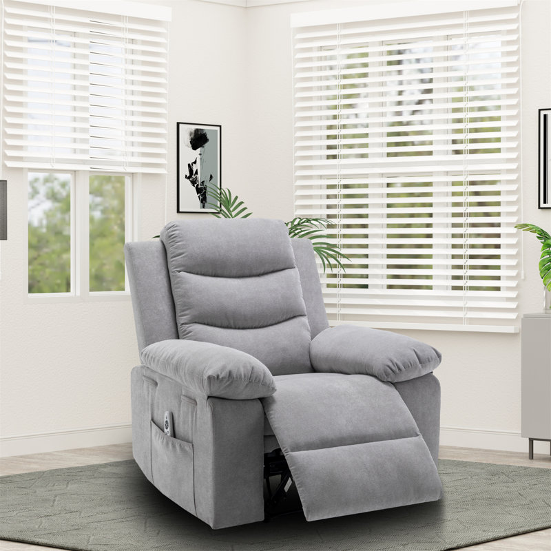Fauteuil inclinable électrique avec fonction de massage et chauffage Pantasis, Gris