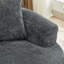 Causeuse courbée avec 3 coussins, petit canapé en chenille pour appartement et salon, aucun assemblage requis-566689586