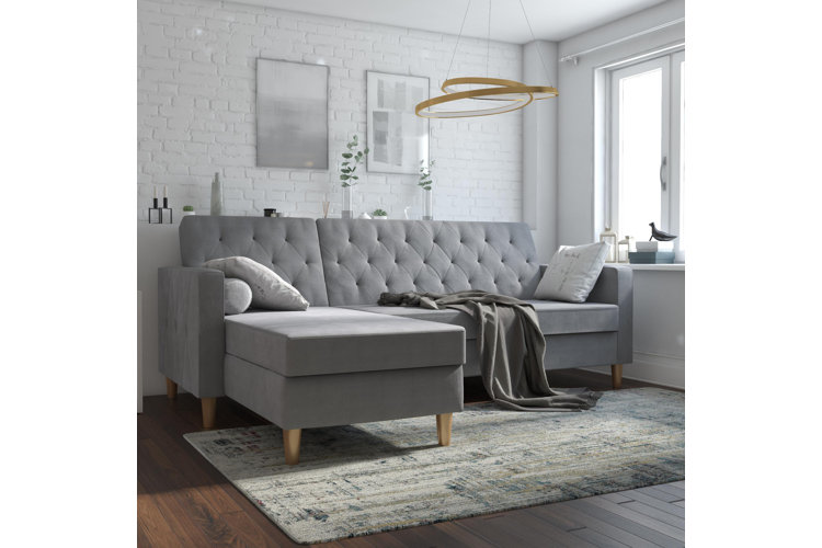 Liberty 84" Wide Reversible Sleeper Sofa & Chaise