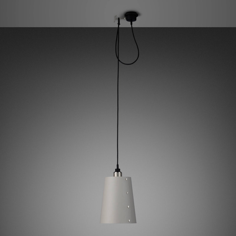 1 - Light Pendant, Stainless Steel, Stone