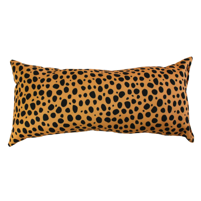 Emer Animal Print Reversible Throw Pillow, Tan