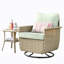 Chaise de patio pivotante avec coussin-86662992