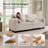 79" Corduroy Sofa Couches For Living Room, 3Seater Sofa With 2 Pillows, Comfy Modern Oversized Loveseat With Medium Firm Cushions For Small Spaces, Apartment-1443222425