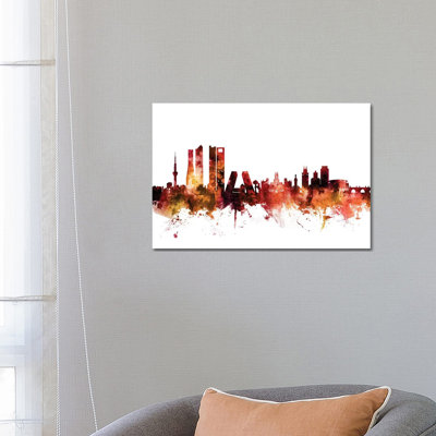 Madrid, Spain Skyline by Michael Tompsett - Wrapped Canvas Gallery-Wrapped Canvas Giclée