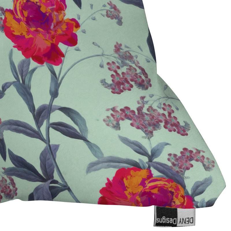 Coussin décoratif intérieur/extérieur en fleur