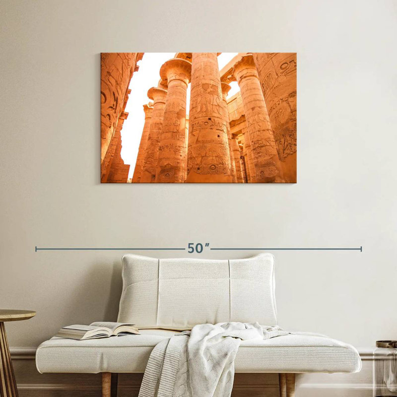 Kavia Pillars Of Karnak Temple, 24" H x 36" W