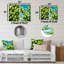 Verts de pommiers verts - ensemble d'art mural en métal 2 fruits-308530043