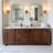 Rectangular Bathroom Vanity Mirror with Scalloped Corners – Stainless Steel Frame-1392724901-1408244798