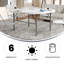Round Bi-Fold Plastic Folding Table with Carrying Handle