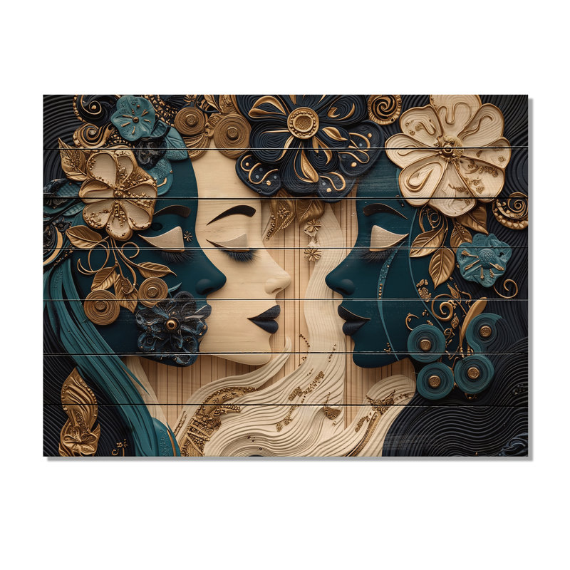 Aura intemporelle de l'art africain II - Global Wood, art mural sur bois de pin naturel, H 10 po x l 20 po x P 0,78 po