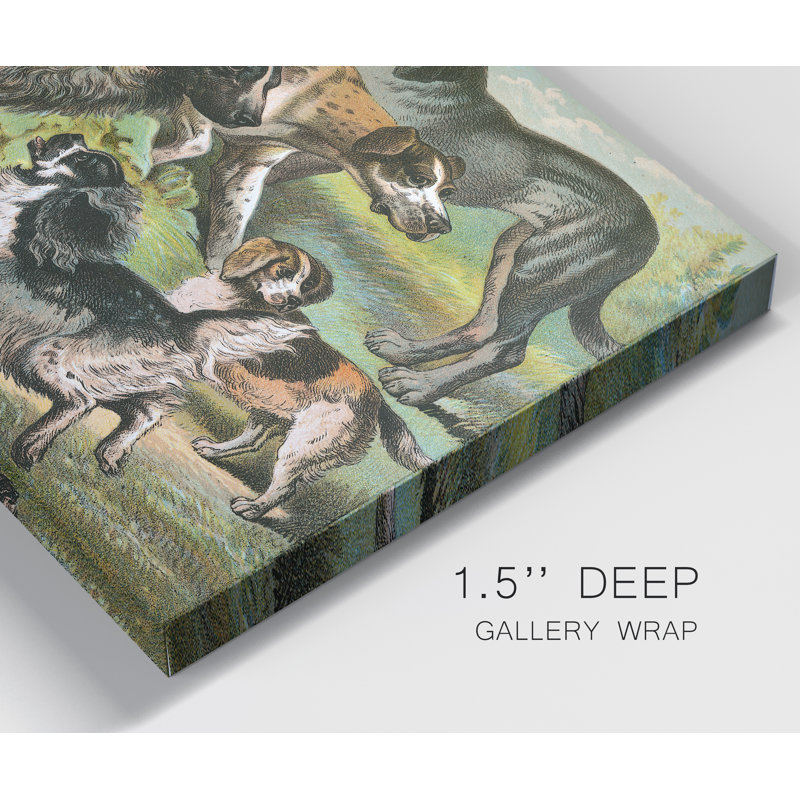 Reproduction d’art sur toile « Johnsons Dog races III », H 12 po x l 18 po x P 1,5 po