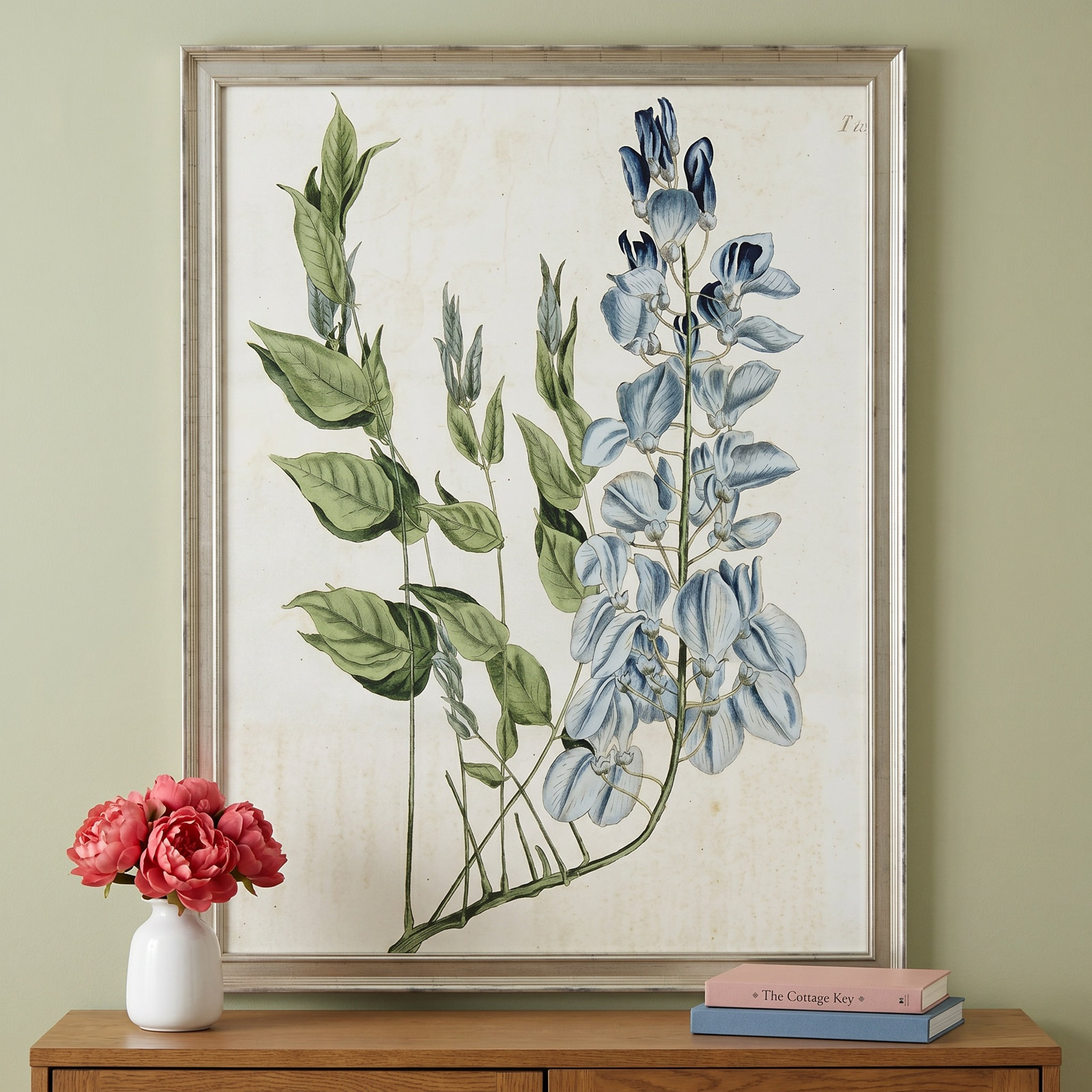 Large Blue Botanical II Print