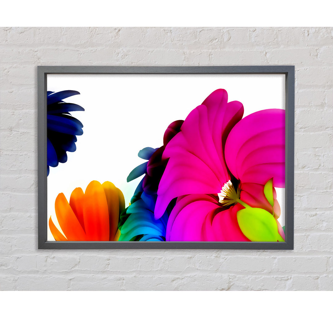 Vibrant Flower Glow - Druck