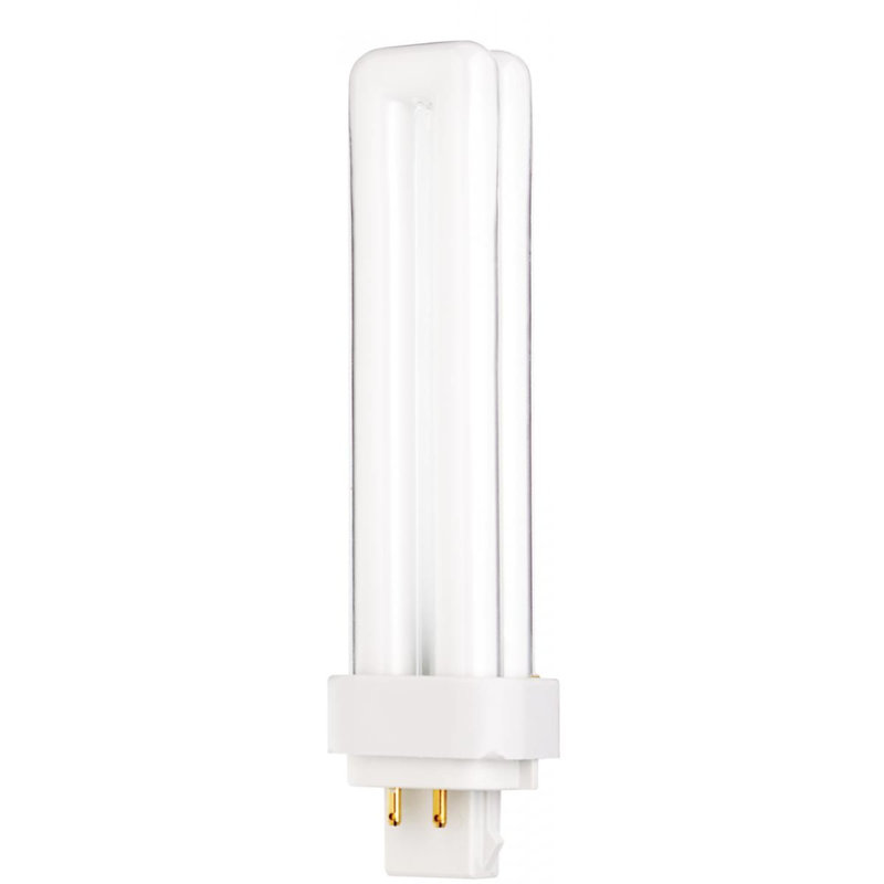 Pack Of (2) 18 Watt T4 Shaped G24q-2 Base Compact Fluorescent Bulbs