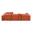 Canapé modulaire en cuir italien 4 pièces DivanItalia Camel-155417686-155417689