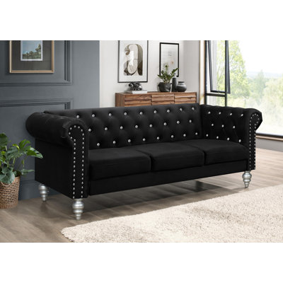 Jabarion 83.3'' Velvet Sofa