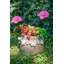 Ensemble de 2 pots à fleurs en ciment bruns 6,5 po x 6,5 po x 6 po
