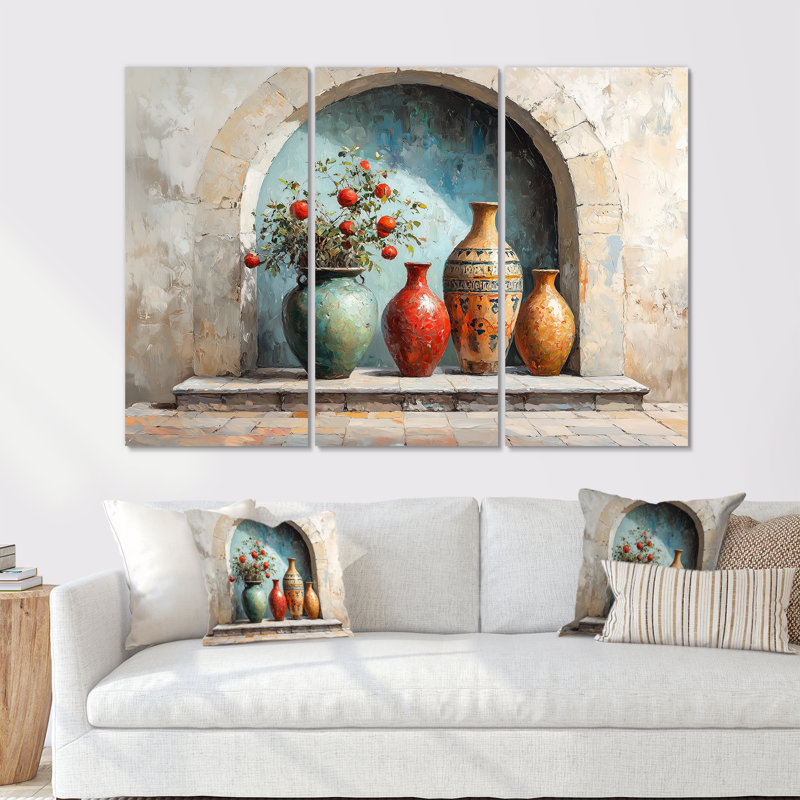 Casablanca, Maroc, Poterie II, Métal métal, H 40 po x l 60 po x P 1 po
