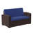 Alderman Faux Rattan Loveseat with All-Weather Cushions-1023983152