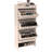 3 Tier Shoe Storage Cabinet with Drawers for Entryways,Bedroom,Flip Door Design Shoe Cabinet.Wood coloured Finish-1848218269