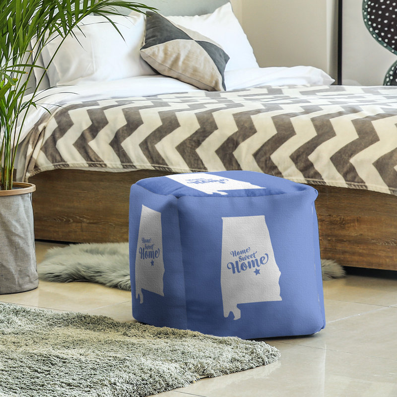 Repose-pieds à cubes montgomery the home, Bleu