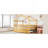Full Size Wooden House Bed With Twin Size Trundle, Natural