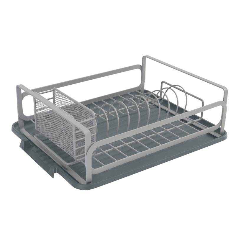 Steel Dish Rack, 4.17" H x 15.75" W x 11.22" D