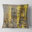 Carré, jaune rencontre l'art abstrait gris II - Coussin décoratif imprimé moderne-60157948