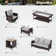 Outdoor Wicker Patio Conversation Furniture Set