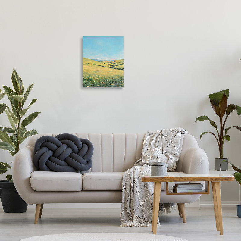 «Rolling Hills Of Flowers», art mural par Franklyn Gregory, H 16 po x l 20 po