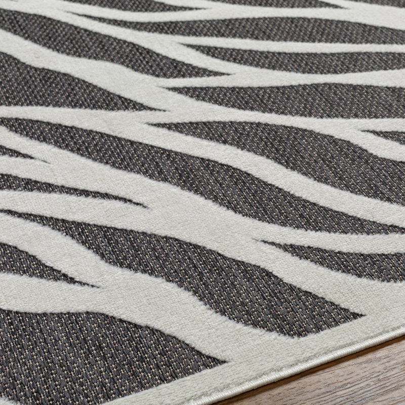 Tapis gris anthracite Courtne, Rectangle 6 pi 7 po x 9 pi