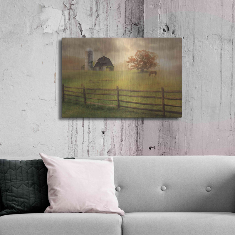 "Graze On" par Lori Deiter sur métal, H 24 po x l 36 po