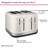 KitchenAid 4 Slice Toaster, Porcelain White-101772649