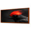Oiseau de paradis rouge et gris murmure - décoration murale oiseau-2097843615-2097843816
