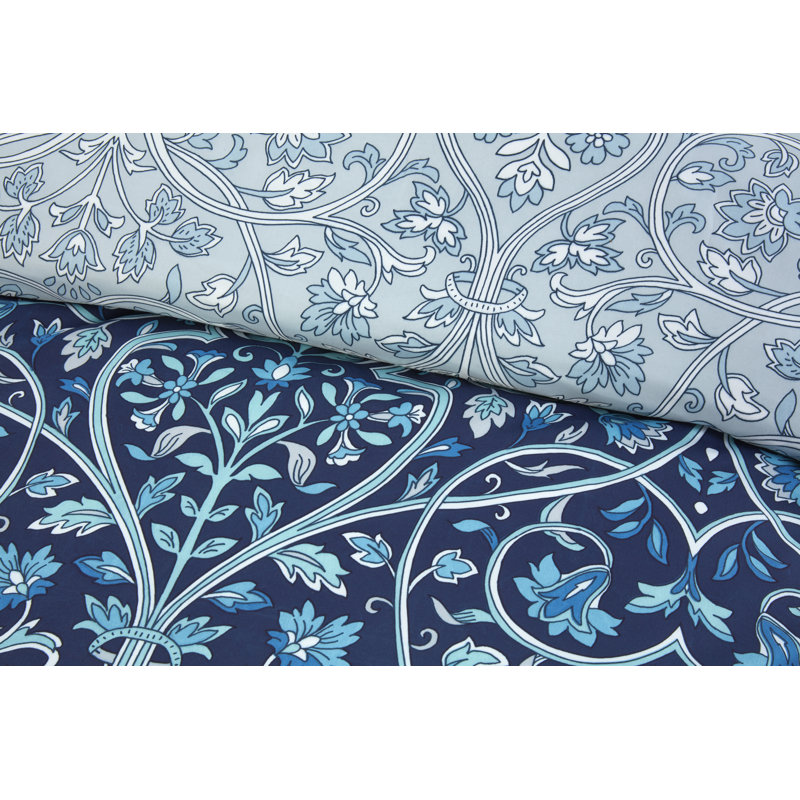 Harrow Duvet Cover Set King Bedding Set, Blue, Single Duvet Cover + 1 Standard Pillowcase