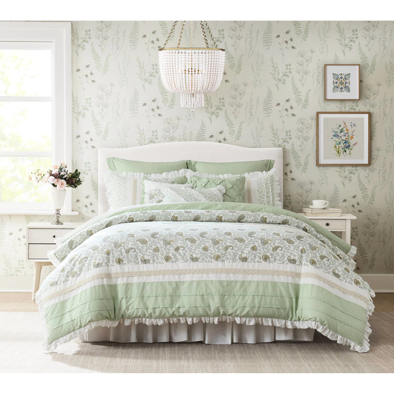 Édredon grand 9, coton et coussins décoratifs pour grand lit