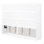 Lit escamotable double pleine grandeur, blanc